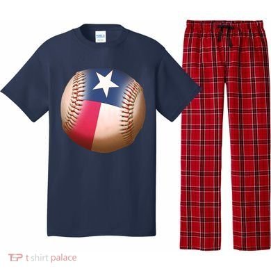 Texas State Flag Baseball Fan Pajama Set