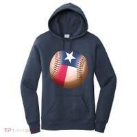 Texas State Flag Baseball Fan Women's Hoodie thumb 0