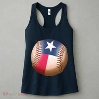 Texas State Flag Baseball Fan Women's Tank Top thumb 3