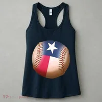 Texas State Flag Baseball Fan Women's Tank Top thumb 3