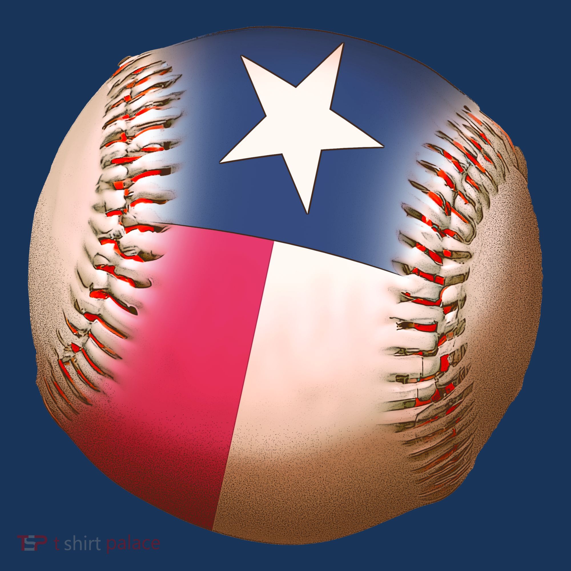 Texas State Flag Baseball Fan Baby Bodysuit