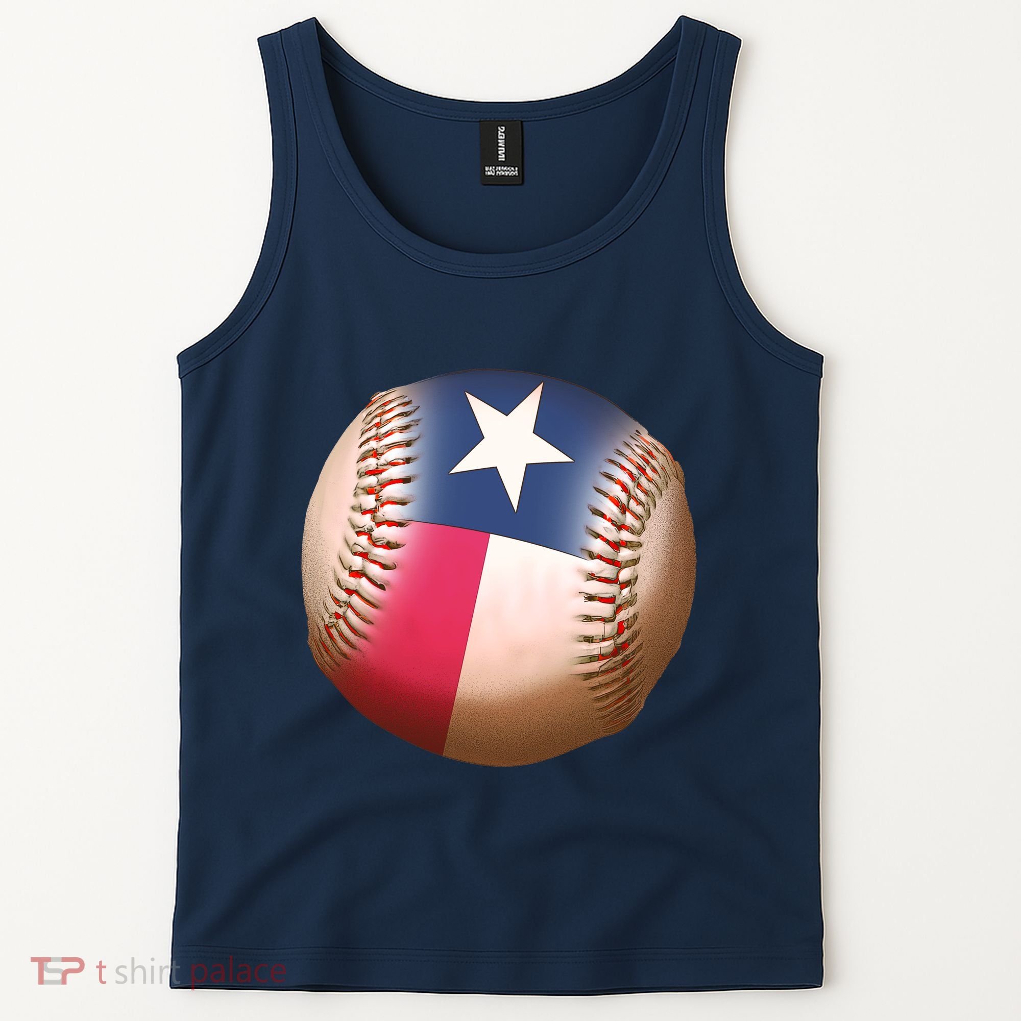 Texas State Flag Baseball Fan Tank Top