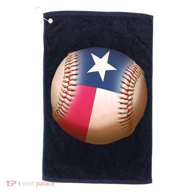 Texas State Flag Baseball Fan Golf Towel