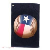 Texas State Flag Baseball Fan Golf Towel thumb 0