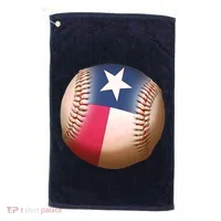 Texas State Flag Baseball Fan Golf Towel thumb 0