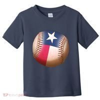 Texas State Flag Baseball Fan Toddler T-Shirt thumb 0