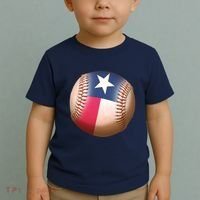 Texas State Flag Baseball Fan Toddler T-Shirt thumb 2