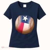 Texas State Flag Baseball Fan Women's T-Shirt thumb 0