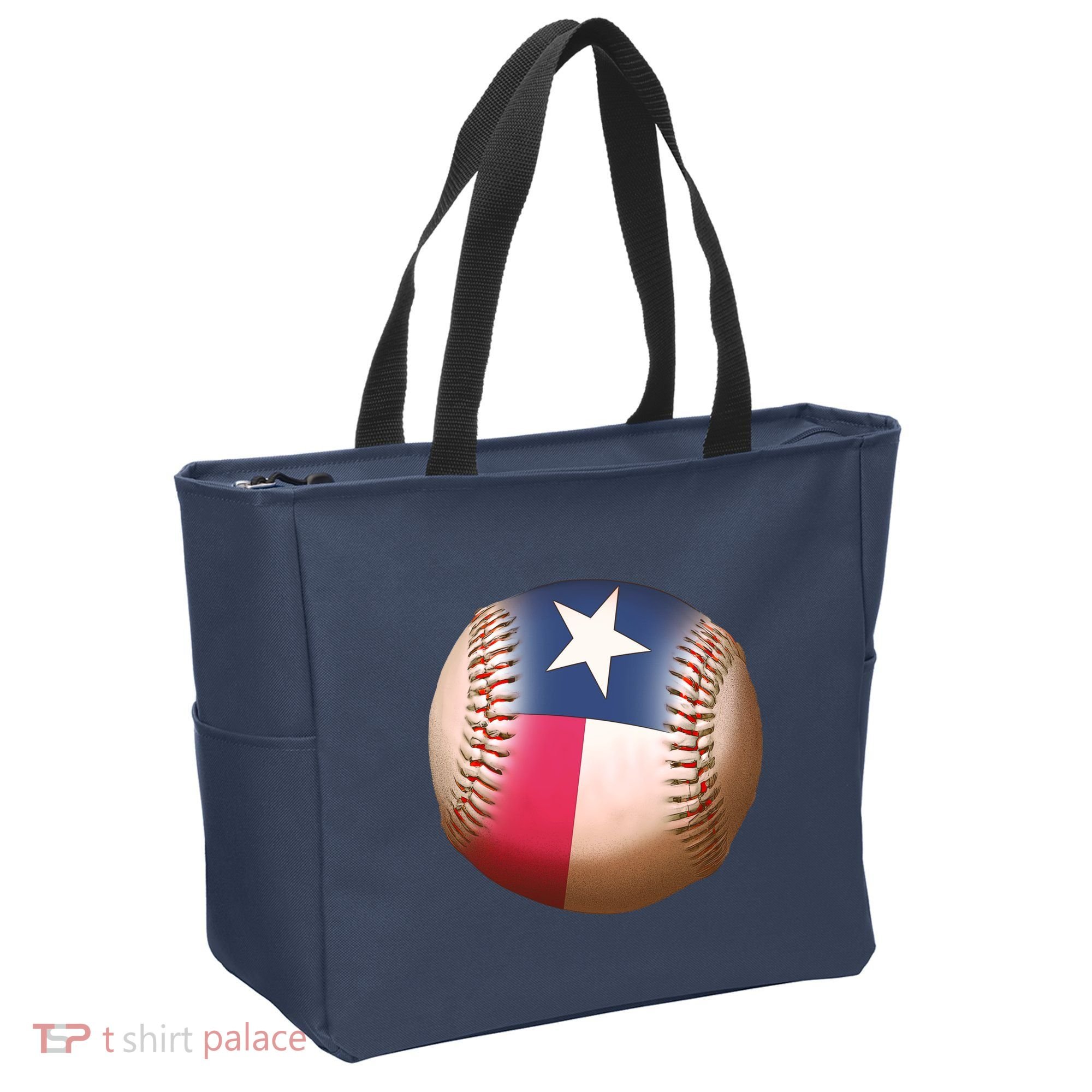 Texas State Flag Baseball Fan Tote Bag