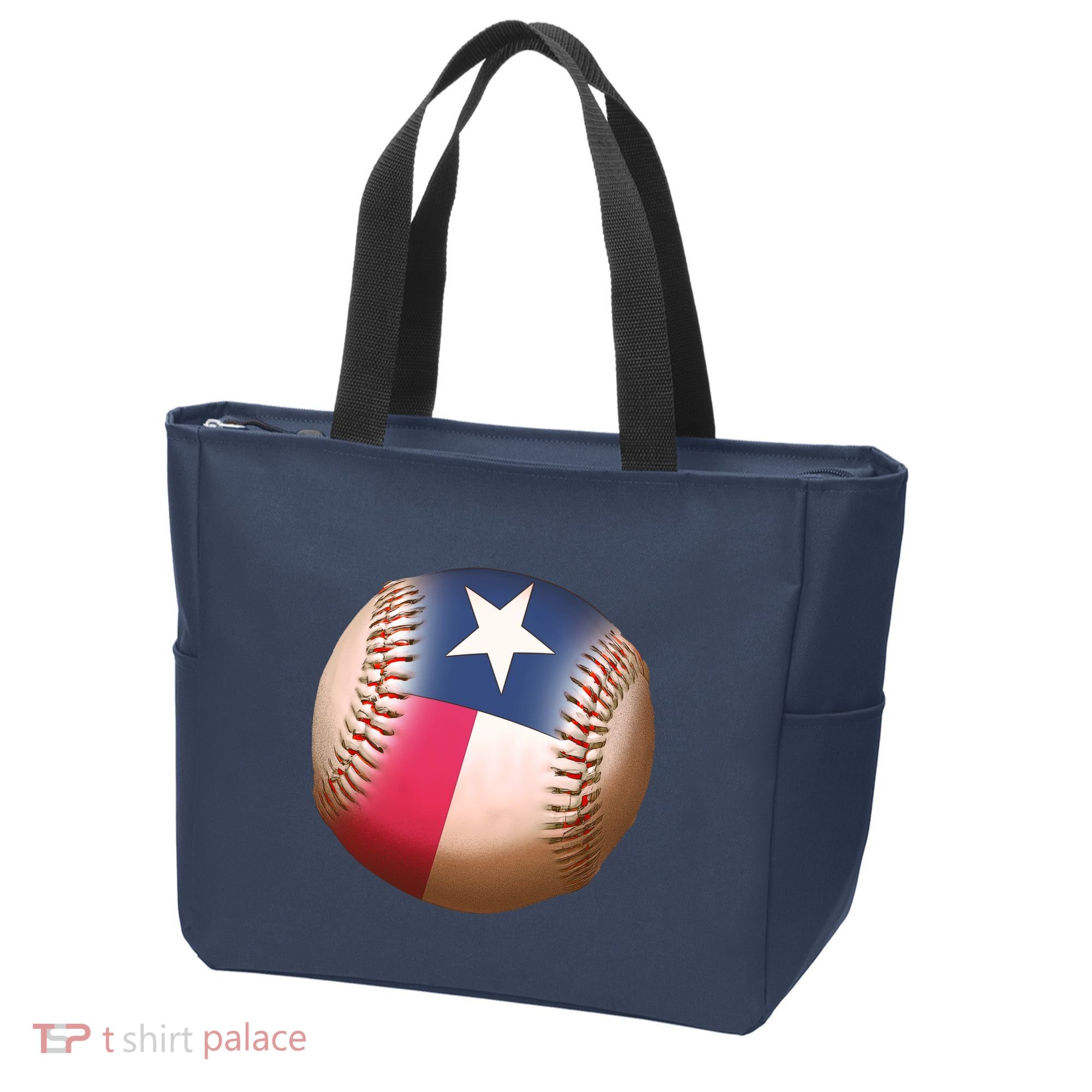 Texas State Flag Baseball Fan Tote Bag