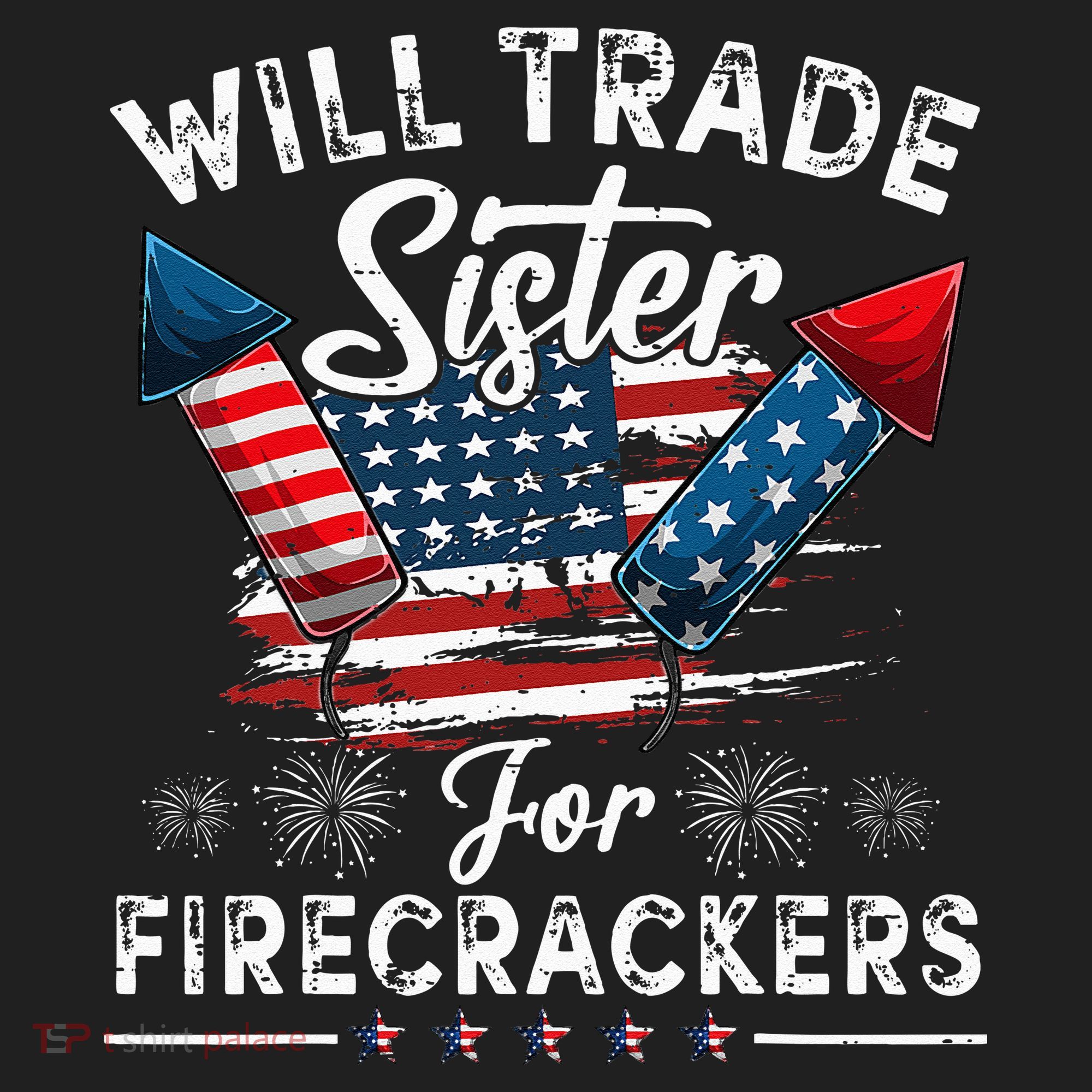 Trade Sister For Firecrackers Funny 4th Of July Kids Hat