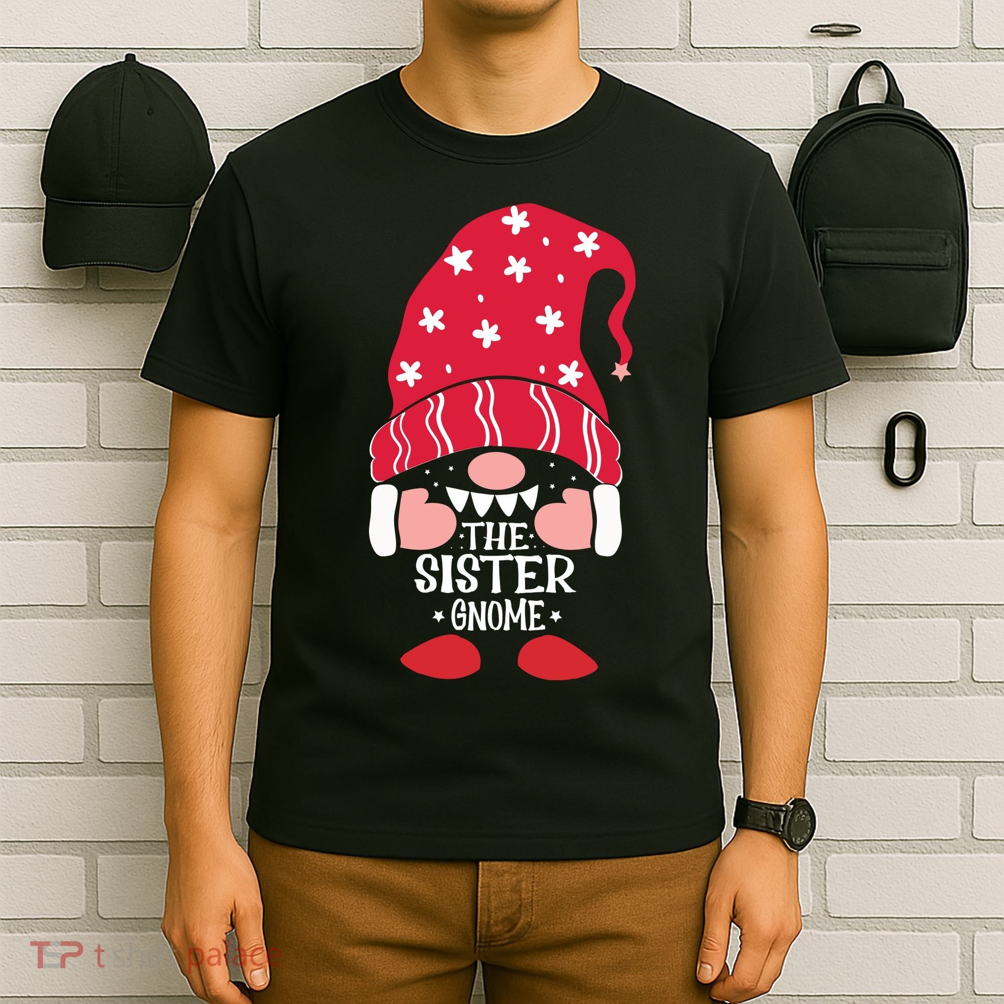 The Sister Gnome Christmas Funny Vintage Retro T-Shirt