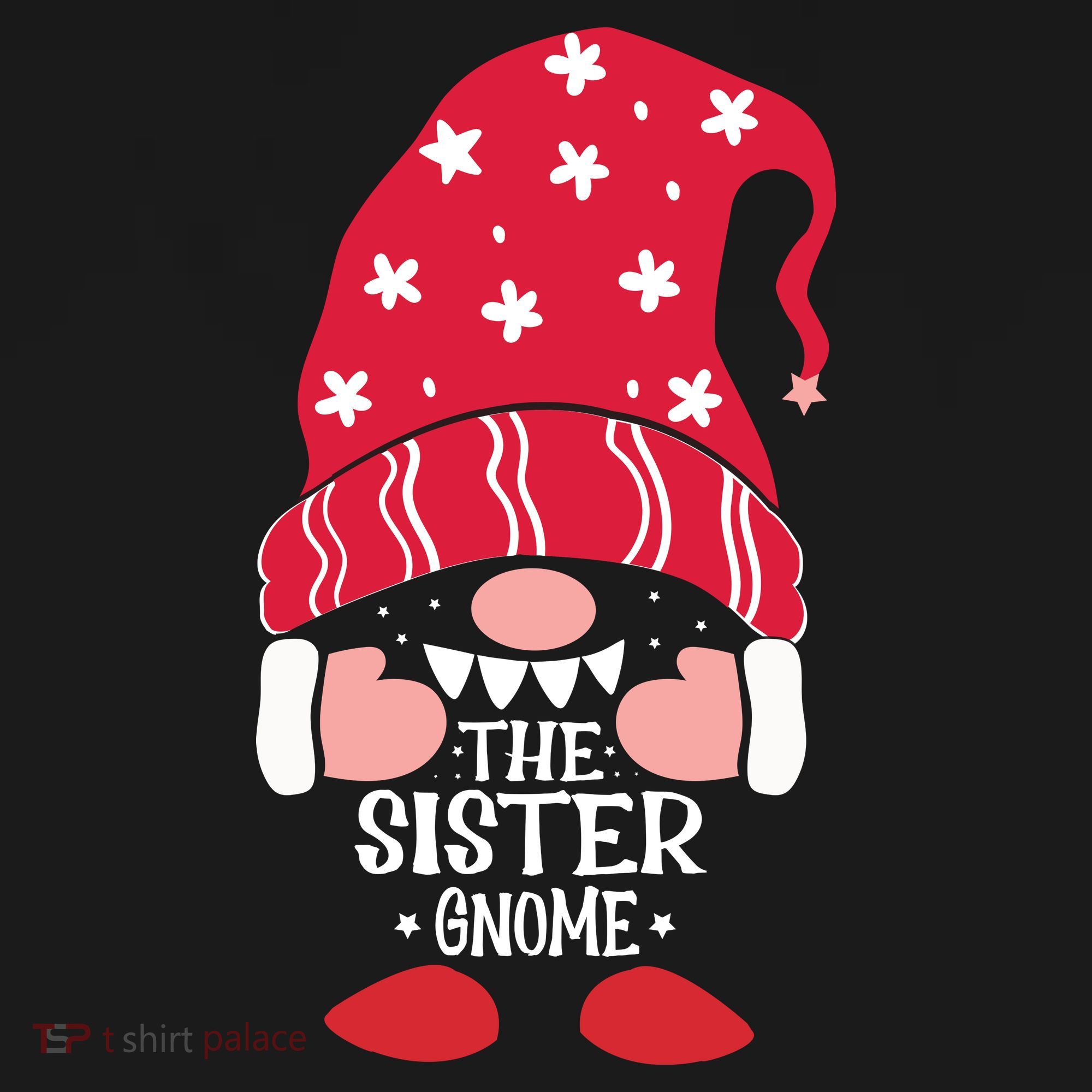 The Sister Gnome Christmas Funny Vintage Retro T-Shirt