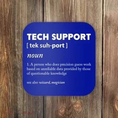 Tech Supporcool Gift Tech Support Gift Coaster