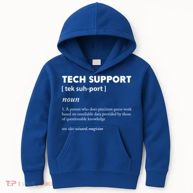 Tech Supporcool Gift Tech Support Gift Kids Hoodie