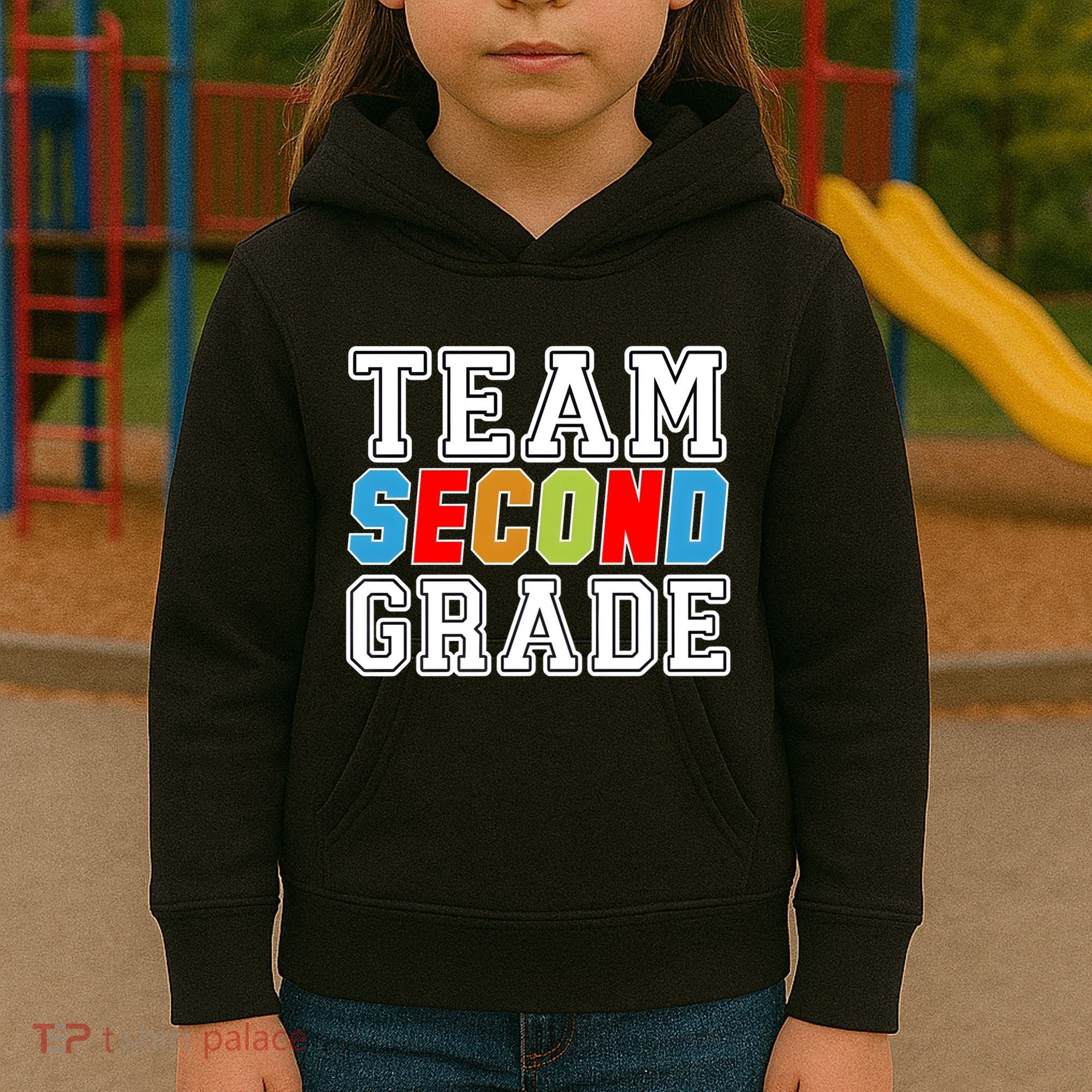 Team Second Grade Kids Hoodie