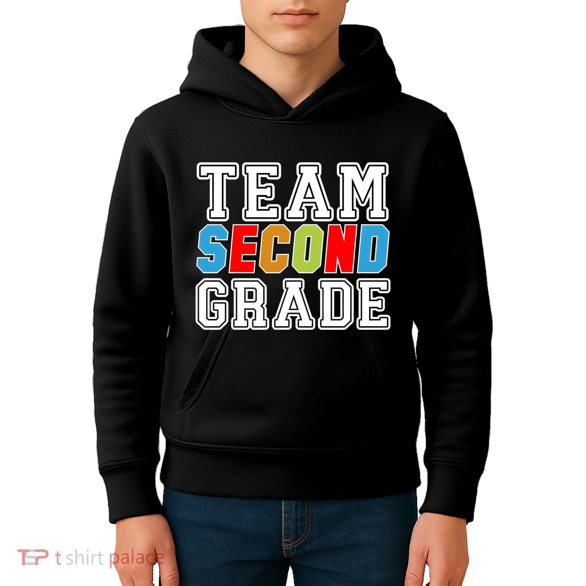 Team Second Grade Kids Hoodie