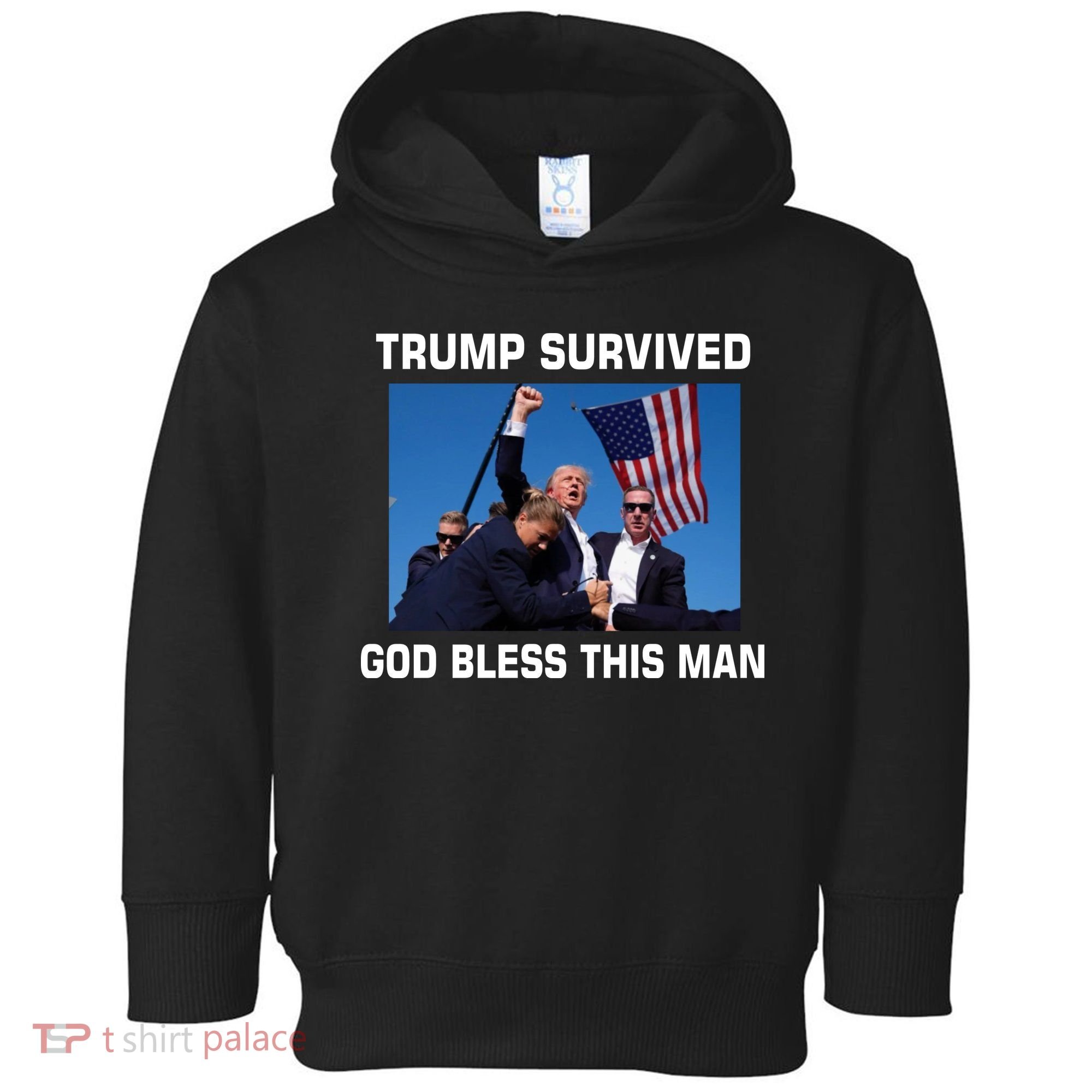 Trump Survived God Bless This Man Gun Shot Pennsylvania Rally Toddler Hoodie