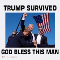Trump Survived God Bless This Man Gun Shot Pennsylvania Rally Sweatshirt thumb 3