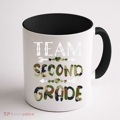 Team Second Grade Back To School 1st Day Camo Teachers Coffee Mug back