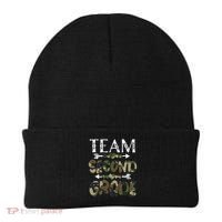 Team Second Grade Back To School 1st Day Camo Teachers Beanie thumb 0