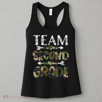Team Second Grade Back To School 1st Day Camo Teachers Women's Tank Top thumb 3