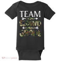 Team Second Grade Back To School 1st Day Camo Teachers Baby Bodysuit thumb 0