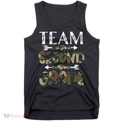 Team Second Grade Back To School 1st Day Camo Teachers Tank Top
