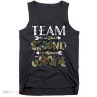 Team Second Grade Back To School 1st Day Camo Teachers Tank Top thumb 0
