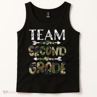 Team Second Grade Back To School 1st Day Camo Teachers Tank Top thumb 2