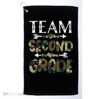 Team Second Grade Back To School 1st Day Camo Teachers Golf Towel thumb 0