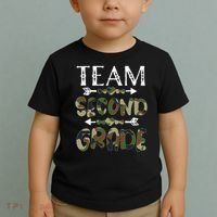 Team Second Grade Back To School 1st Day Camo Teachers Toddler T-Shirt thumb 2