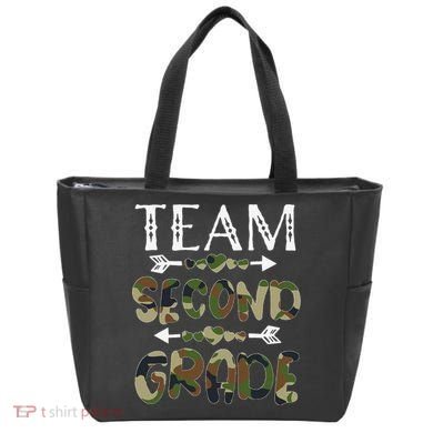 Team Second Grade Back To School 1st Day Camo Teachers Tote Bag
