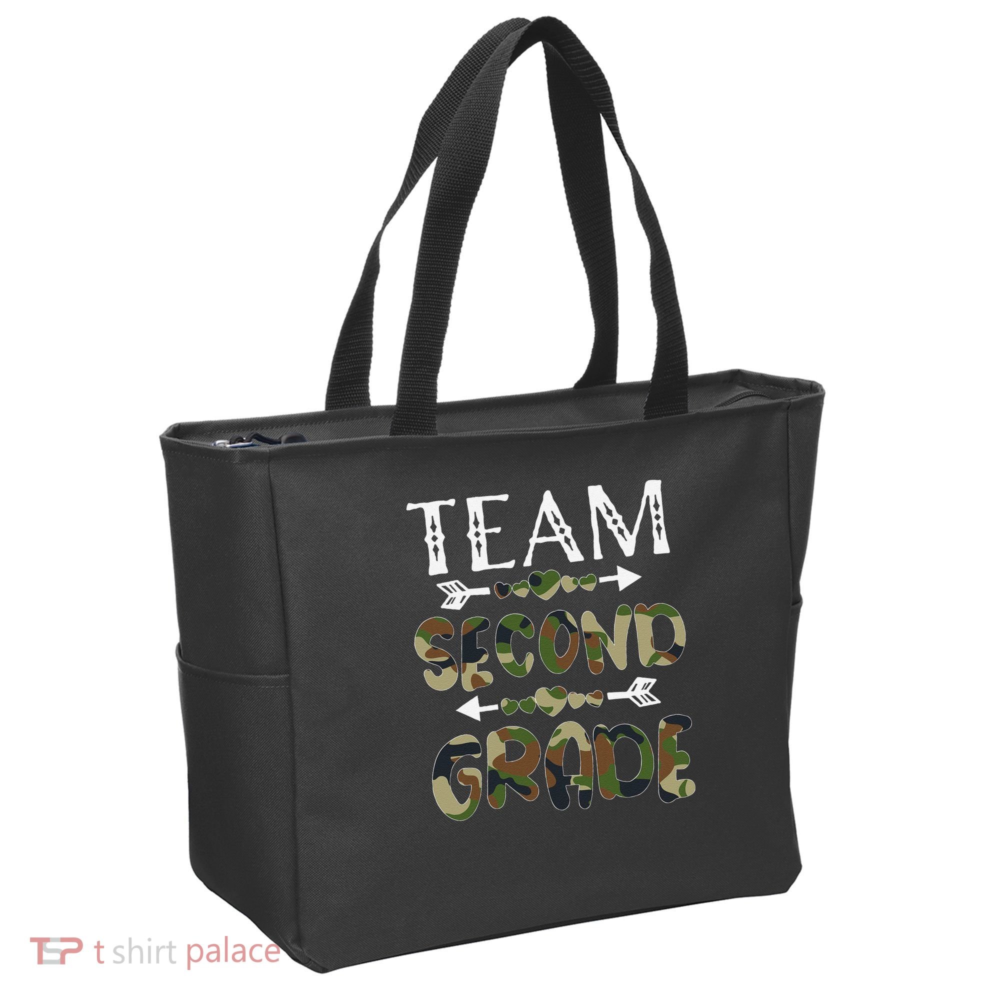 Team Second Grade Back To School 1st Day Camo Teachers Tote Bag