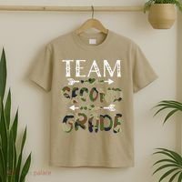 Team Second Grade Back To School 1st Day Camo Teachers T-Shirt thumb 2