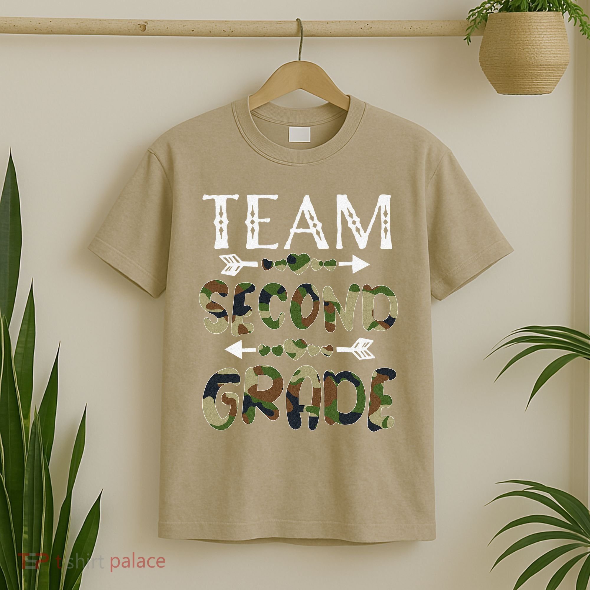 Team Second Grade Back To School 1st Day Camo Teachers T-Shirt