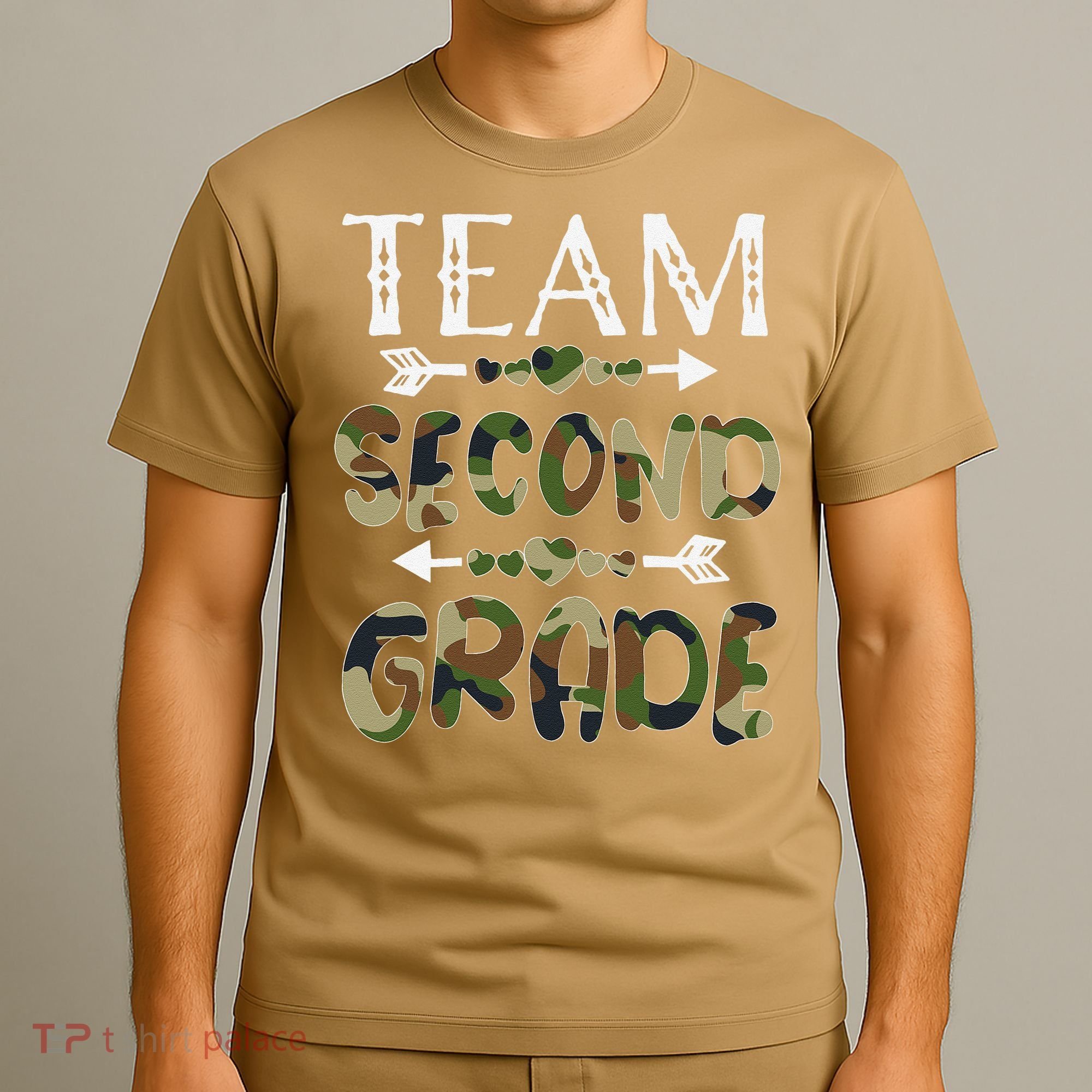 Team Second Grade Back To School 1st Day Camo Teachers T-Shirt
