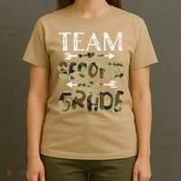 Team Second Grade Back To School 1st Day Camo Teachers T-Shirt thumb 4