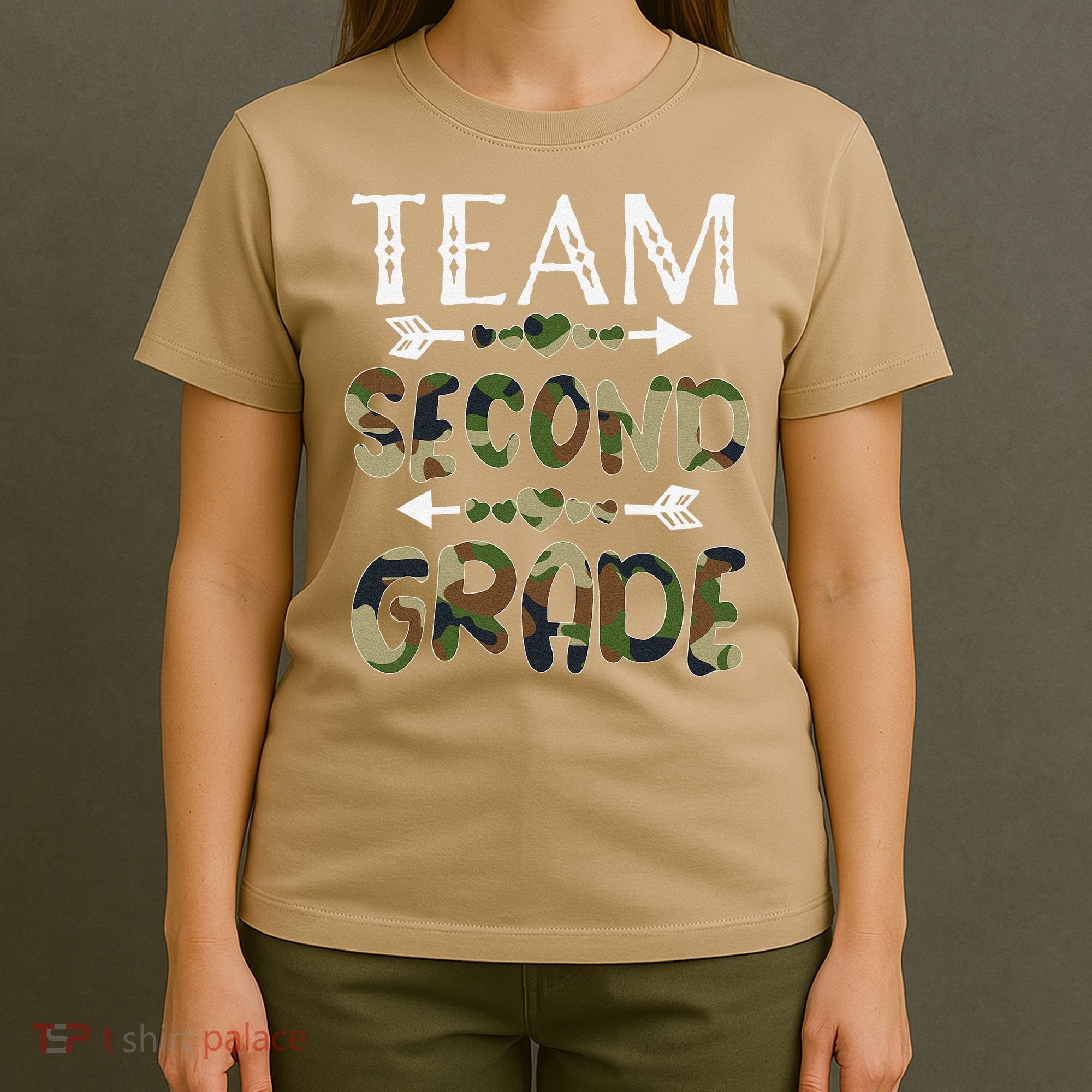 Team Second Grade Back To School 1st Day Camo Teachers T-Shirt