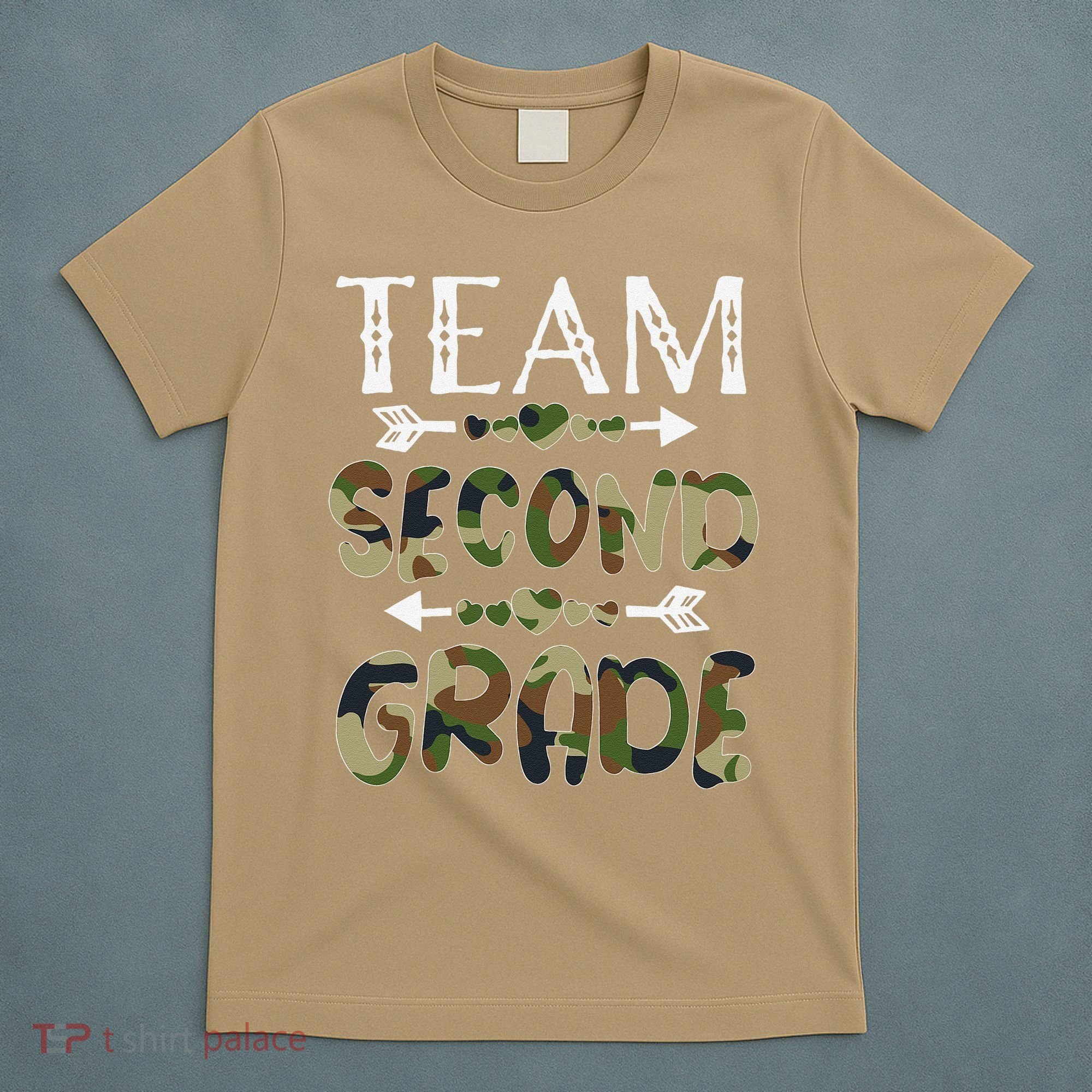 Team Second Grade Back To School 1st Day Camo Teachers T-Shirt