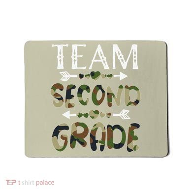 Team Second Grade Back To School 1st Day Camo Teachers Mousepad
