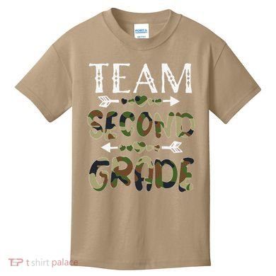 Team Second Grade Back To School 1st Day Camo Teachers Kids T-Shirt
