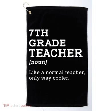 Team Seventh Grade Back To School 7th Grade Teacher Student Golf Towel