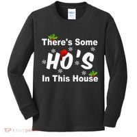 There's Some Ho's In This House Funny Xmas Kids Long Sleeve Shirt thumb 0