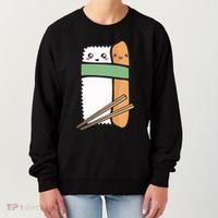 Tuna Sushi Hug Gift Kawaii Japanese Sushi Lover Cool Gift Women's Sweatshirt thumb 0