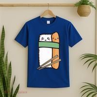 Tuna Sushi Hug Gift Kawaii Japanese Sushi Lover Cool Gift T-Shirt thumb 2