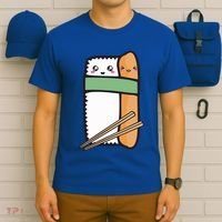 Tuna Sushi Hug Gift Kawaii Japanese Sushi Lover Cool Gift T-Shirt thumb 6