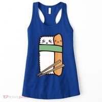 Tuna Sushi Hug Gift Kawaii Japanese Sushi Lover Cool Gift Women's Tank Top thumb 0