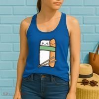 Tuna Sushi Hug Gift Kawaii Japanese Sushi Lover Cool Gift Women's Tank Top thumb 2
