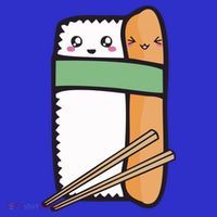 Tuna Sushi Hug Gift Kawaii Japanese Sushi Lover Cool Gift Baby Bodysuit thumb 2